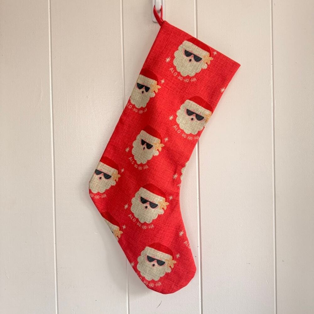 SoHa Living Cool Santa Sunnies Stocking Honolulu Hawaii Alo-ho-ho-ha Christmas